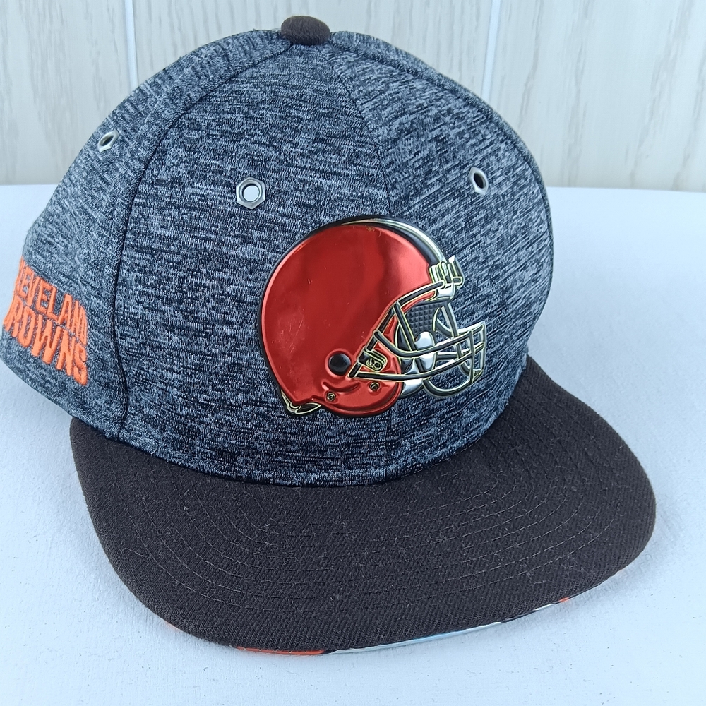 Cleveland Browns Hat Cap snapback youth dark gray Orange NFL Football New Era